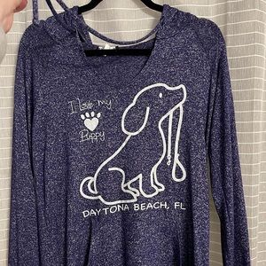 Puppy Daytona Beach Lightweight Hoodie